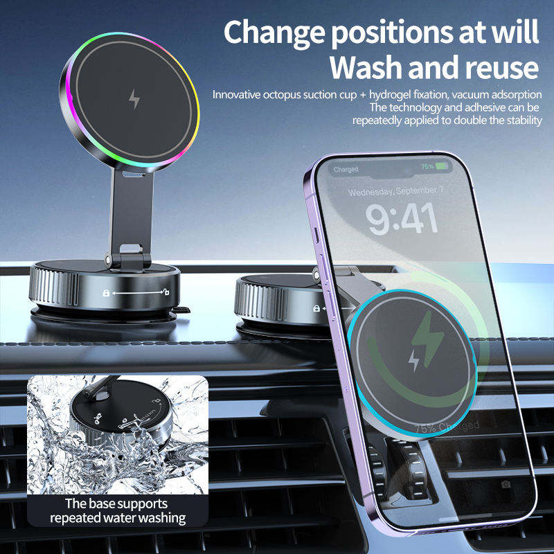 K3 Wireless Charger Car Phone Stand 15W Qi Fast Charging - YLING YL-K3 - Shenzhen Yo<i></i>ngling Technolog